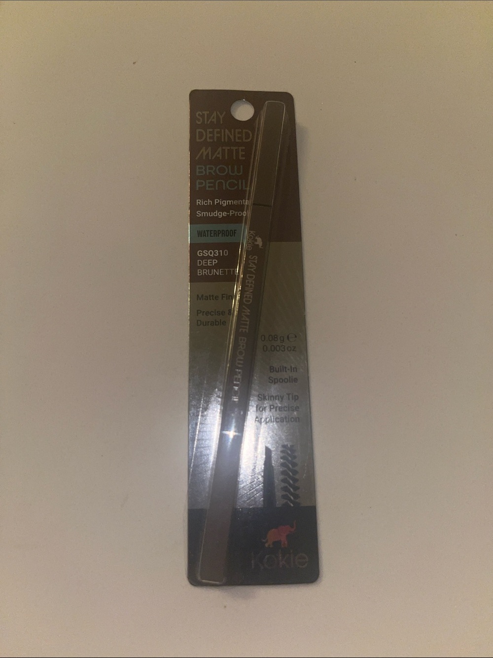 Kokie Stay Defined Matte Brow Pencil - Deep Brunette
